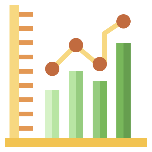 gráfico de barras icono gratis