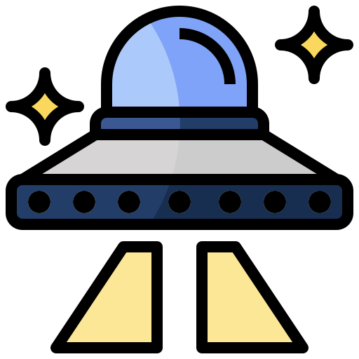 Spaceship Surang Lineal Color icon