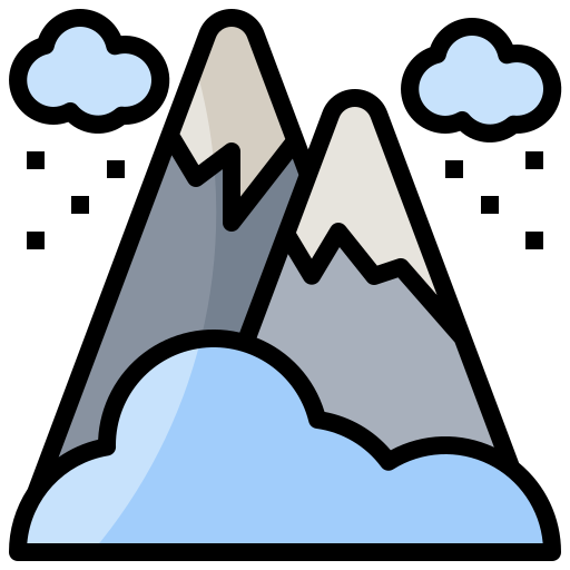 montañas icono gratis