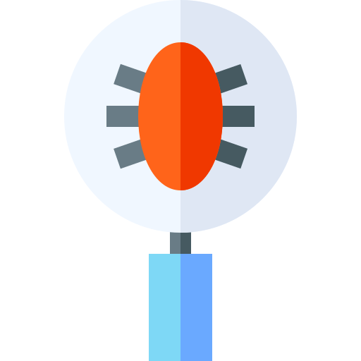 recherche de virus Icône gratuit