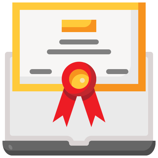 certificado icono gratis