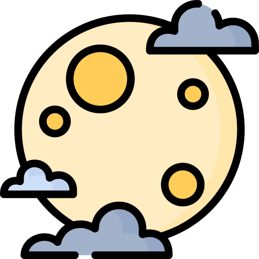 luna llena icono gratis