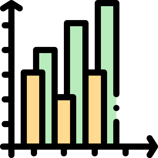 gráfico de barras icono gratis