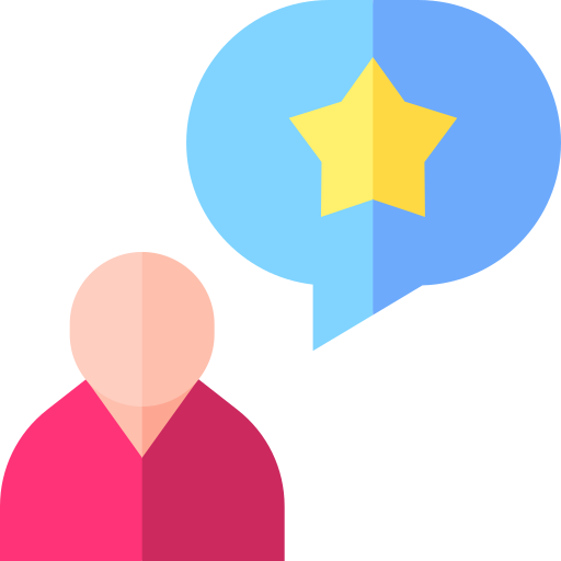 opinión del cliente icono gratis