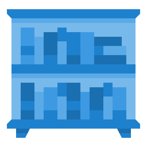 estantería icono gratis