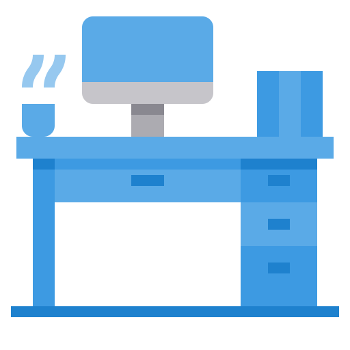 Desk - free icon