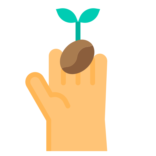 Coffee seed free icon