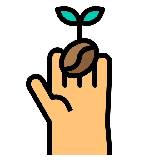 graine de café Icône gratuit
