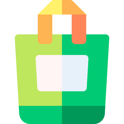 Shopping bag Basic Rounded Flat icon