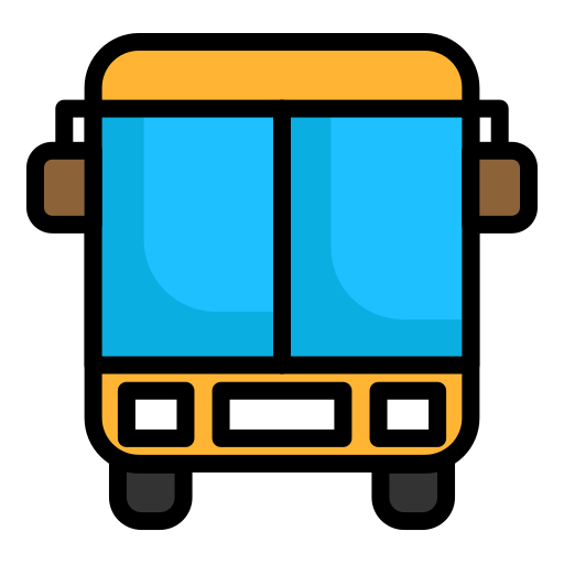 School bus Generic Outline Color icon