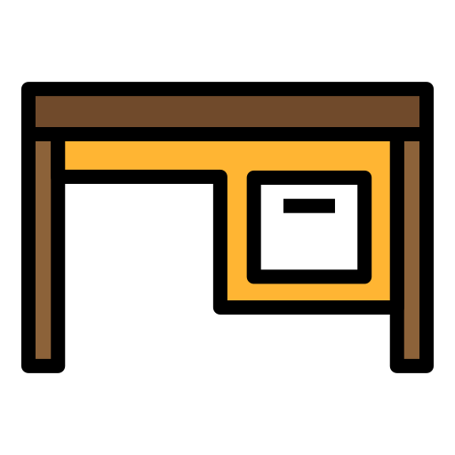 Desk - free icon