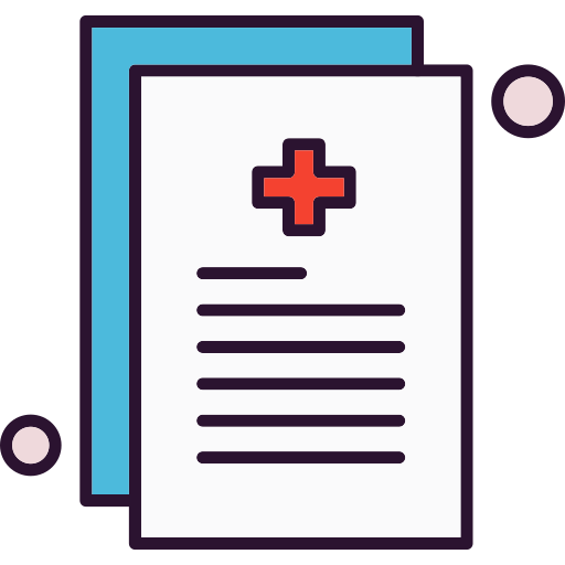 informe médico icono gratis