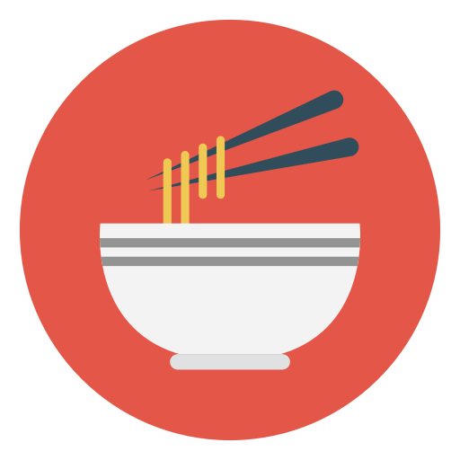 Noodles Vector Stall Flat icon