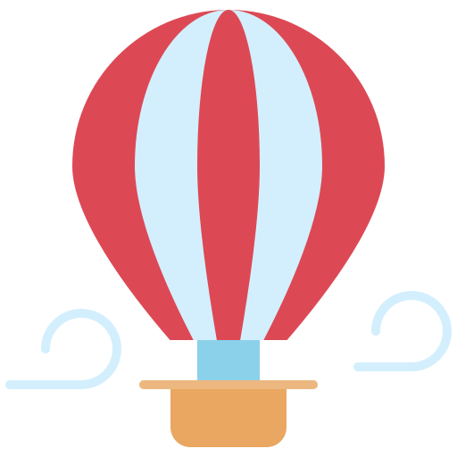 Hot Air Balloon Generic Flat Icon