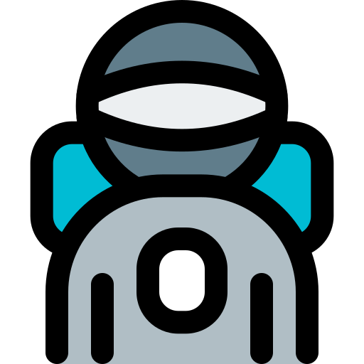 Space Suit Pixel Perfect Lineal Color Icon