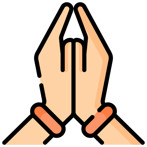 namaste icono gratis