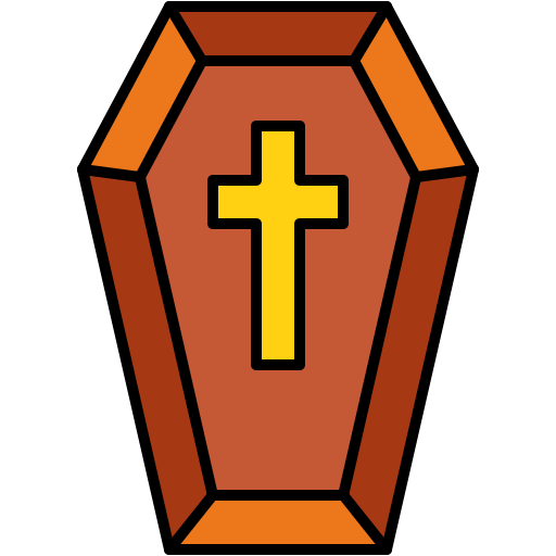 Coffin Generic Outline Color icon