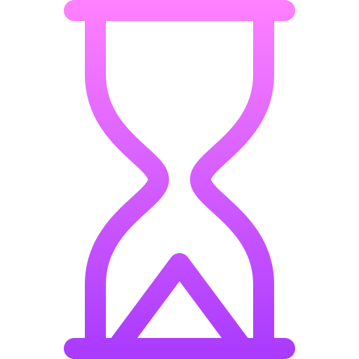 Hourglass Basic Gradient Lineal color icon