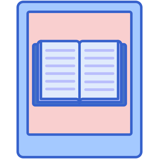 Ebook Flaticons Lineal Color icon