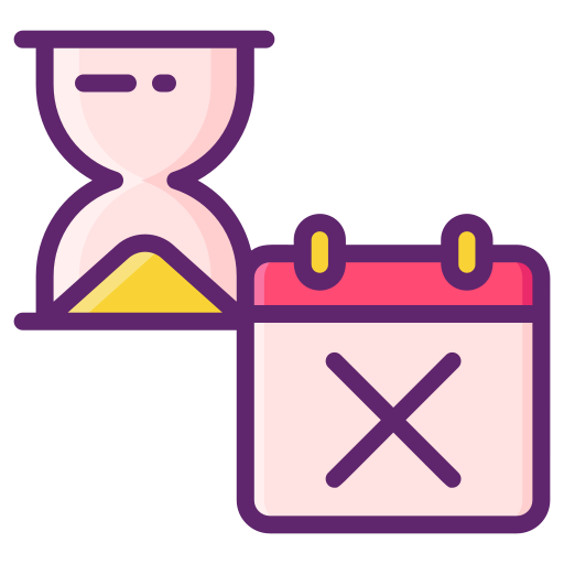 Time management - Free time and date icons