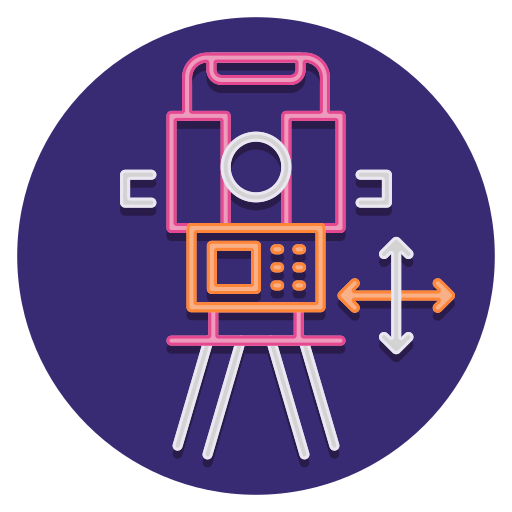 Theodolite Flaticons Flat Circular Icon