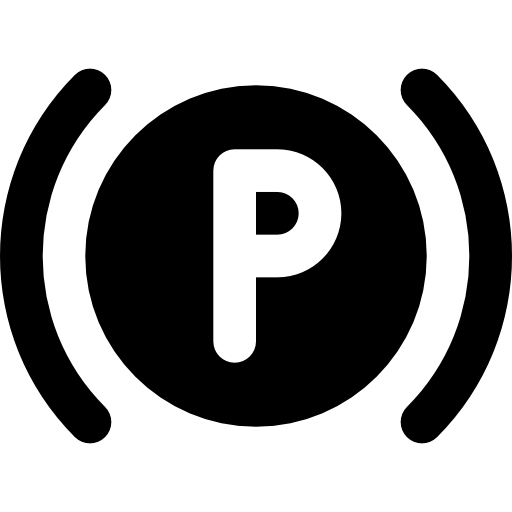 Parking Basic Black Solid Icon