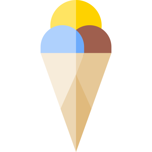 cucurucho de helado icono gratis