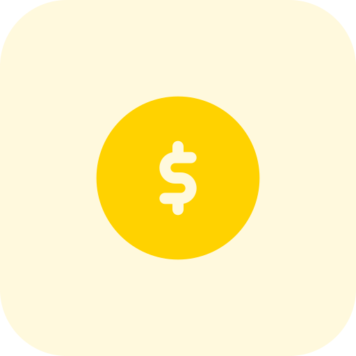 signo de dólar icono gratis