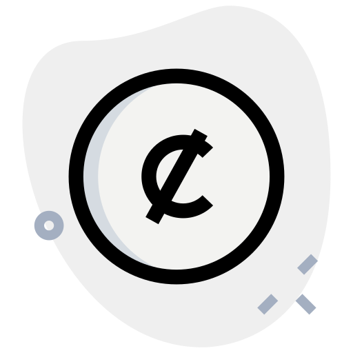 Cents symbol - free icon