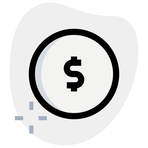 signo de dólar icono gratis