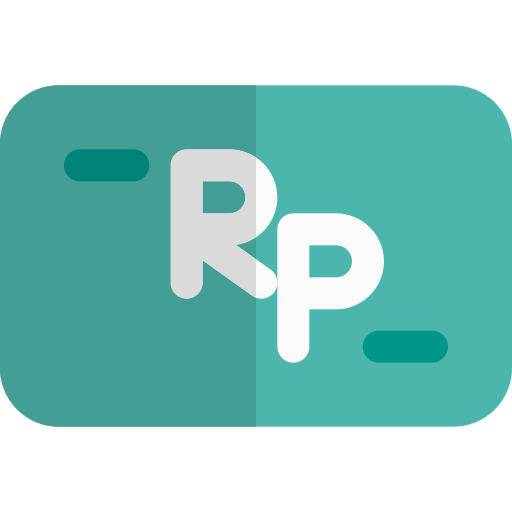 rupia indonesia icono gratis