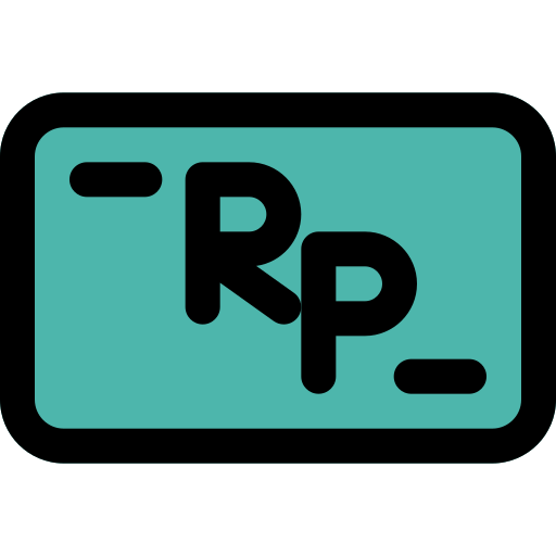 rupia indonesia icono gratis