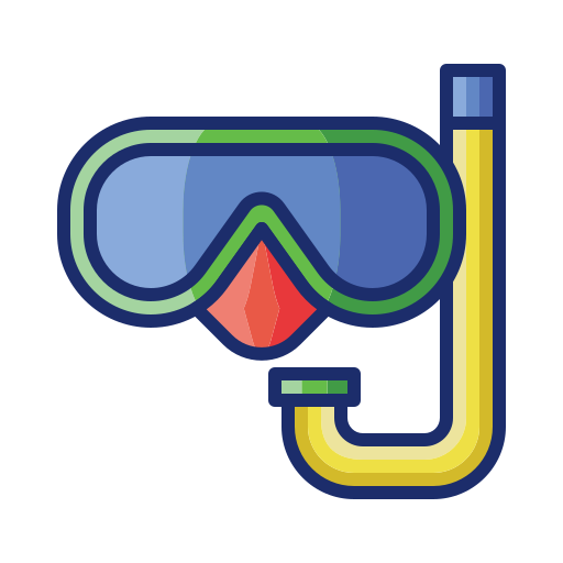 Diving Flaticons Lineal Color icon