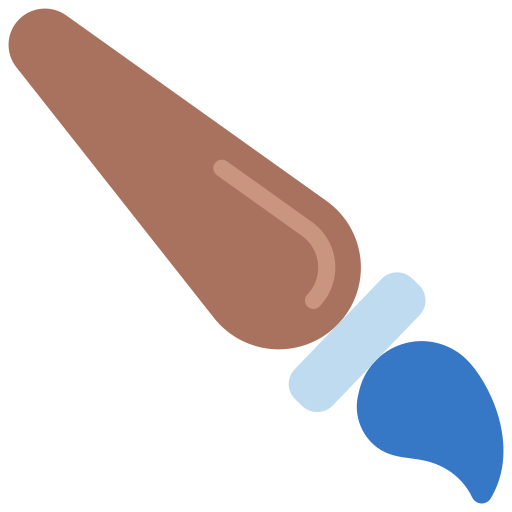 cepillo de pintura icono gratis