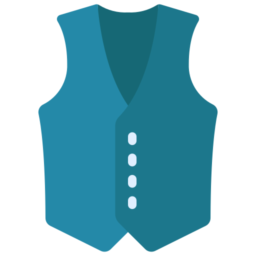 Waistcoat Juicy Fish Flat icon