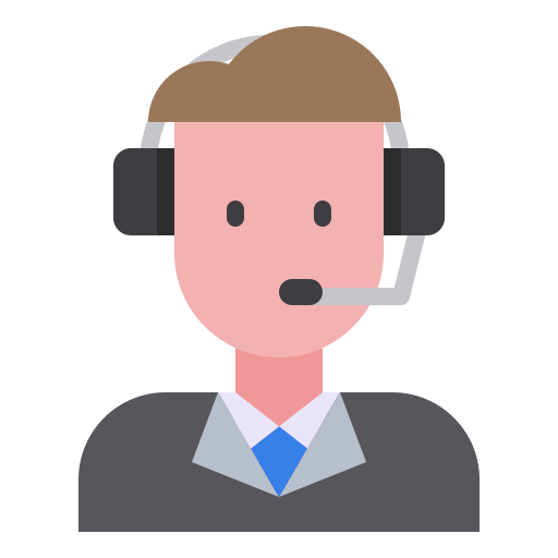 Customer service agent Payungkead Flat icon