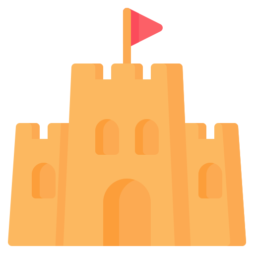 Sand castle free icon