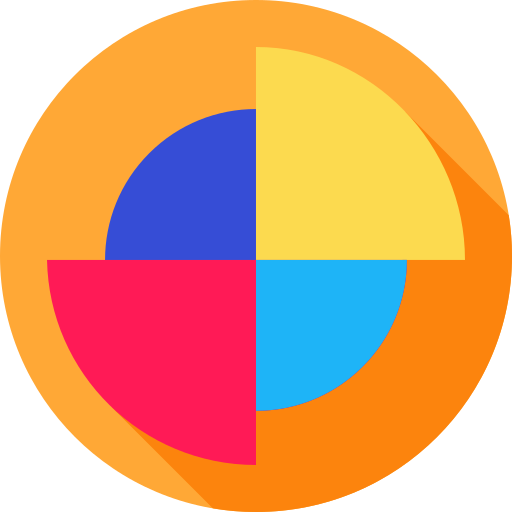 Pie chart Flat Circular Flat icon