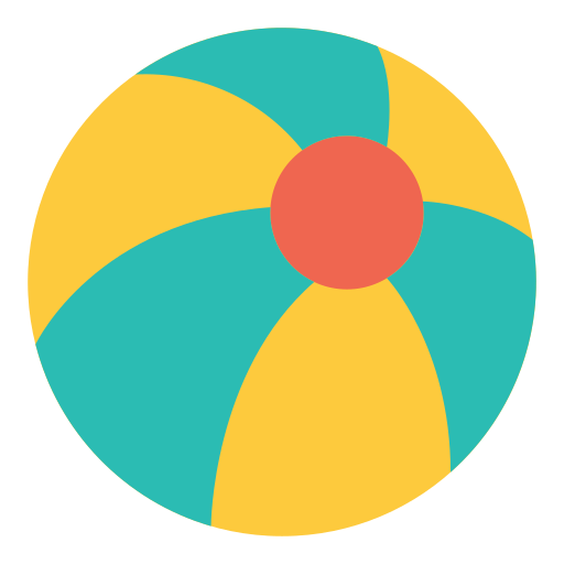 Beach ball Good Ware Flat icon