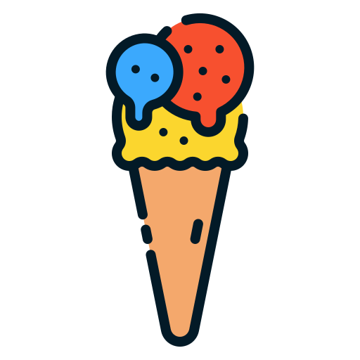 Ice cream Good Ware Lineal Color icon