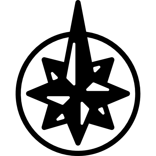 Wind rose - free icon