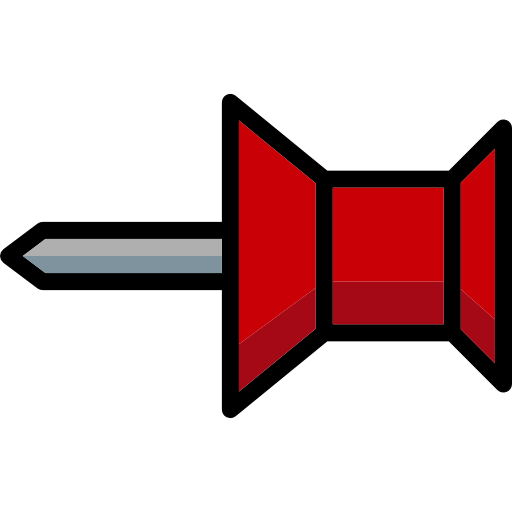 Push pin free icon