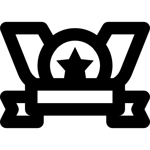 Medal Basic Black Outline icon