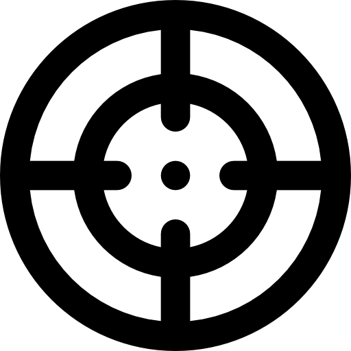 Target Basic Black Outline icon