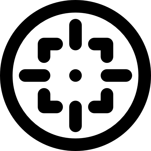 Target Basic Black Outline icon