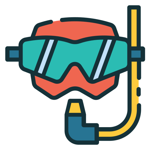 hacer snorkel icono gratis