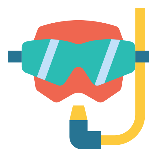 hacer snorkel icono gratis