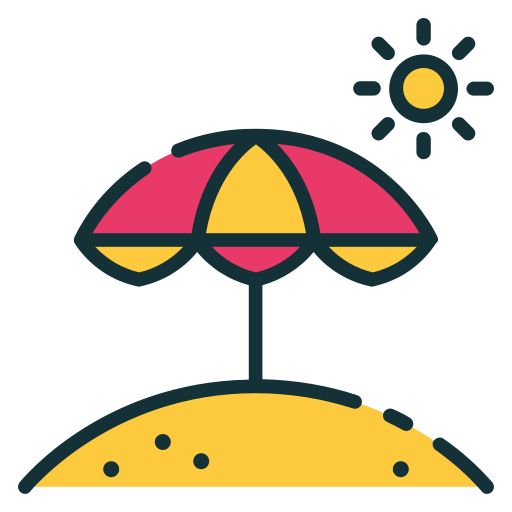 Sun umbrella free icon