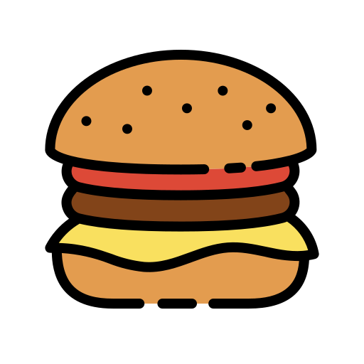 Burger Good Ware Lineal Color icon