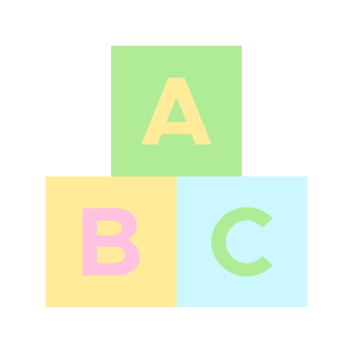 bloque abc icono gratis